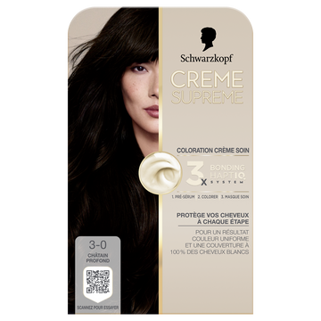 Crème SUPREME Schwarzkopf 3-0 chatain profond