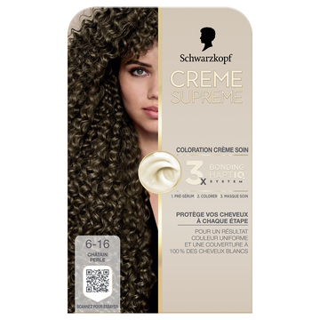 Crème SUPREME Schwarzkopf 6-16 chatain perle