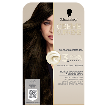 Crème SUPREME Schwarzkopf 4-0 chatain foncé