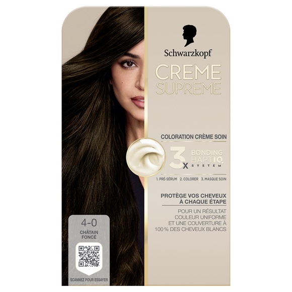 Crème SUPREME Schwarzkopf 4-0 chatain foncé