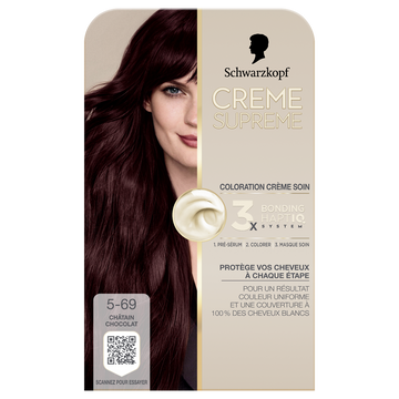 Crème SUPREME Schwarzkopf 5-69 chatain chocolat
