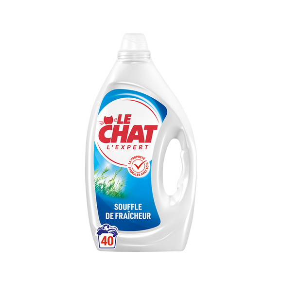 Lessive LE CHAT souffle fraîcheur 40 lavages 1,8L