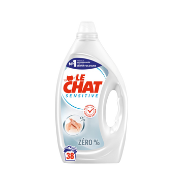 Lessive LE CHAT sensitive 0% haute tolérance 38 lavages 1,71L