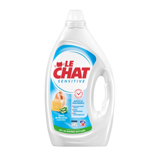 Lessive LE CHAT sensitive savon de Marseille & aloe vera 38 lavages 1,71L