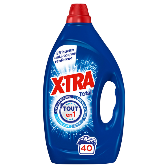 Lessive XTRA Total 40 Lavages 1,8L