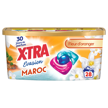 Lessive X-TRA triocaps évasion Maroc x28