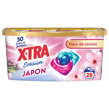 Lessive X-TRA triocaps évasion Japon x28