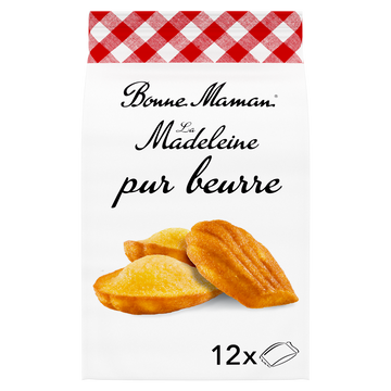 Madeleines natures pur beurre - BONNE MAMAN - x12 - 300g
