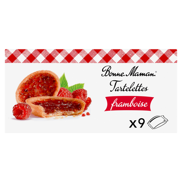 Tartelettes framboise - BONNE MAMAN - x9 - 135g