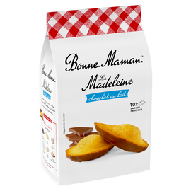 Madeleines au chocolat au lait BONNE MAMAN - x10 sachets - Le paquet de 300g