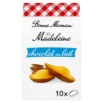 Madeleines nappées chocolat au lait - BONNE MAMAN - x10 - 300g