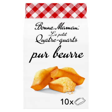 Petits quatre-quarts pur beurre - BONNE MAMAN - x10 - 300g