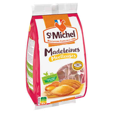 Madeleines moelleuses ST MICHEL - x10 sachets - Le paquet de 250g