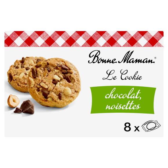 Cookies chocolat noisette - BONNE MAMAN - x8 - 225g