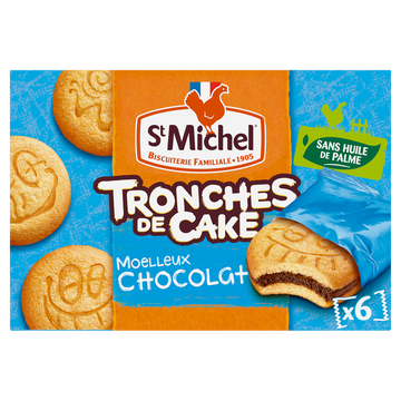 Gâteaux Tronche de cake chocolat - ST MICHEL - x6 - 175g