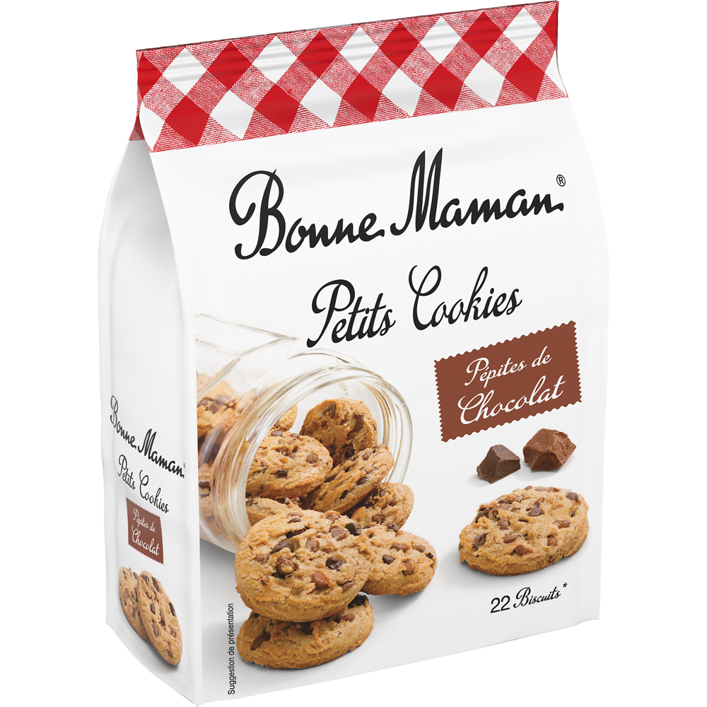 Petits cookies aux pépites de chocolat BONNE MAMAN, 250g