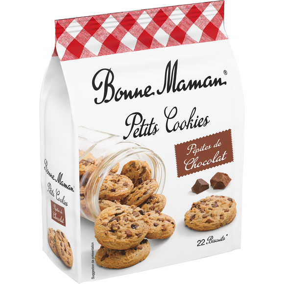 Petits cookies aux pépites de chocolat BONNE MAMAN, 250g