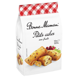 Gâteaux Petits cakes aux fruits BONNE MAMAN -  x10 sachets - Le paquetde 300g