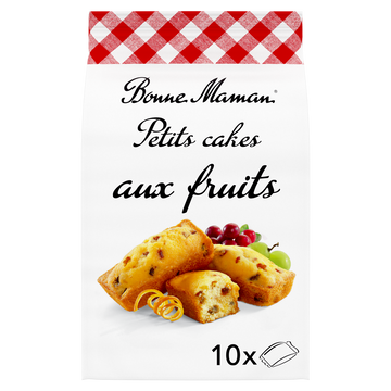 Petits cakes aux fruits - BONNE MAMAN - x10 - 300g