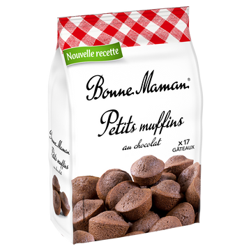 Gâteaux Petits Muffins Chocolat BONNE MAMAN  - Le paquet de 235g