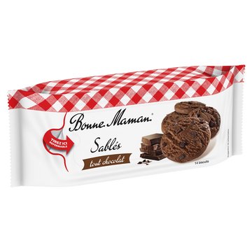 Biscuits Sablés tout chocolat BONNE MAMAN, 150g