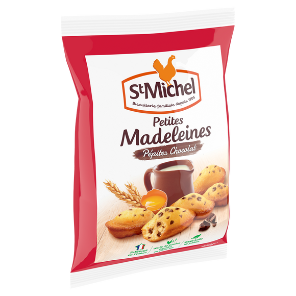 Madeleines pépites chocolat oeufs plein air ST MICHEL paquet de 400g