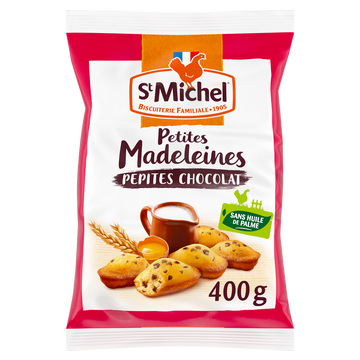 Petites madeleines pépites chocolat - ST MICHEL - 400g