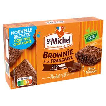 Mini brownie chocolat cocottes SAINT MICHEL, 8 sachets de 240g