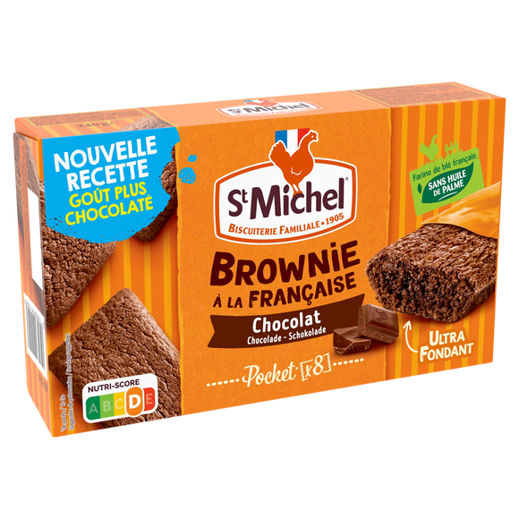 Mini brownie chocolat cocottes SAINT MICHEL, 8 sachets de 240g