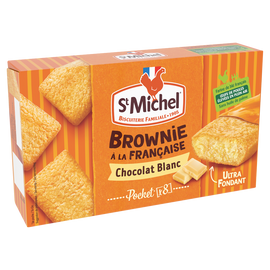 Mini brownie blanc cocottes SAINT MICHEL, 8 sachets de 240g