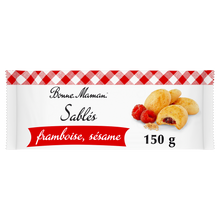 Biscuits sablés framboise sésame - BONNE MAMAN - x14 - 150g