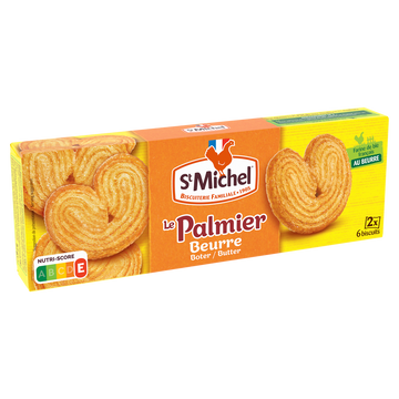 Gâteau Le palmier au beurre SAINT MICHEL, paquet de 87g
