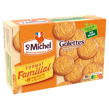 Biscuits Galettes ST-MICHEL, 520g format familial