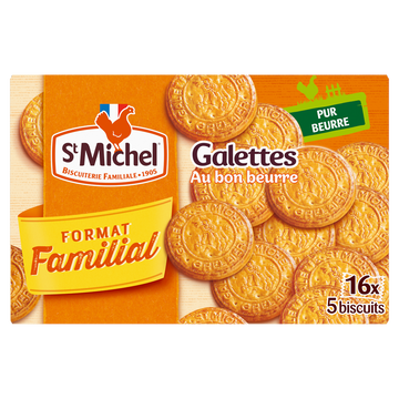 Galettes au beurre - ST MICHEL - 16x5 biscuits - 520g