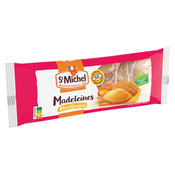 Madeleines moelleuses ST MICHEL -  x32 sachets - Le paquet de 800g