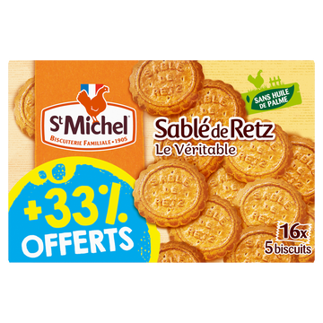 Sablés de Retz ST-MICHEL maxi format 480g dont 33% offert