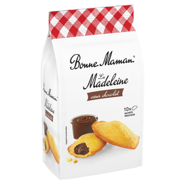 Madeleines coeur chocolat BONNE MAMAN - x10 sachets - Le paquet de 300g