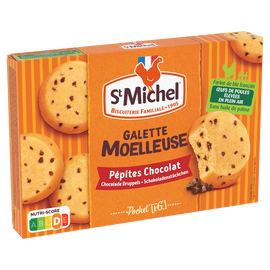 Biscuits Galettes moelleuse pépites chocolat ST MICHEL 180g