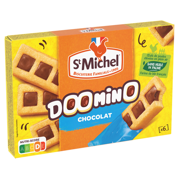 Gâteau avec nappage au chocolat en poudre doomino ST MICHEL 180g