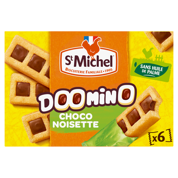 Gâteaux Doomino chocolat noisette - ST MICHEL - x6 - 180g