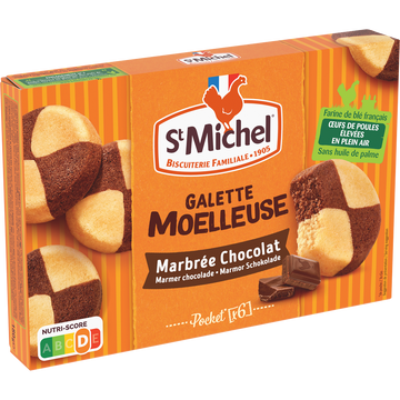 Galette moelleuse marbrée au chocolat ST MICHEL 180g