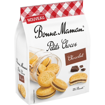 Biscuits petits chocos BONNE MAMAN, sachet vrac 250g