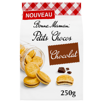 Biscuits Petits chocos chocolat - BONNE MAMAN - x25 - 250G