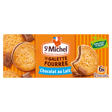 Galettes fourrées chocolat au lait - ST MICHEL - 6x2 biscuits - 240g