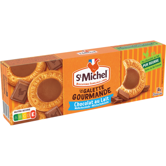 Galette gourmande au chocolat lait sachets x3 ST MICHEL, 121g