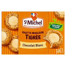 Galettes Moelleuses coeur chocolat blanc - ST MICHEL - x6 - 180g