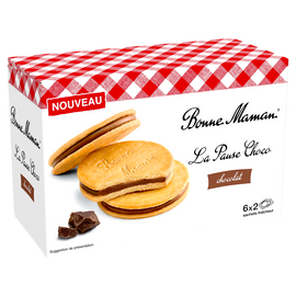 Biscuits la pause chocolat noisettes, BONNE MAMAN, 235g