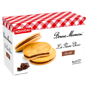 Biscuits la pause chocolat noisettes, BONNE MAMAN, 235g