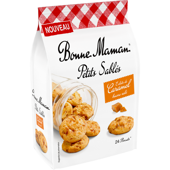 Petits sablés éclats de caramel beurre salé BONNE MAMAN 250g