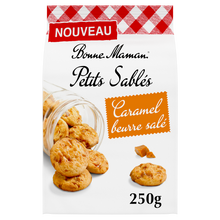 Biscuits Petits Sablés caramel beurre salé - BONNE MAMAN - x24 - 250g